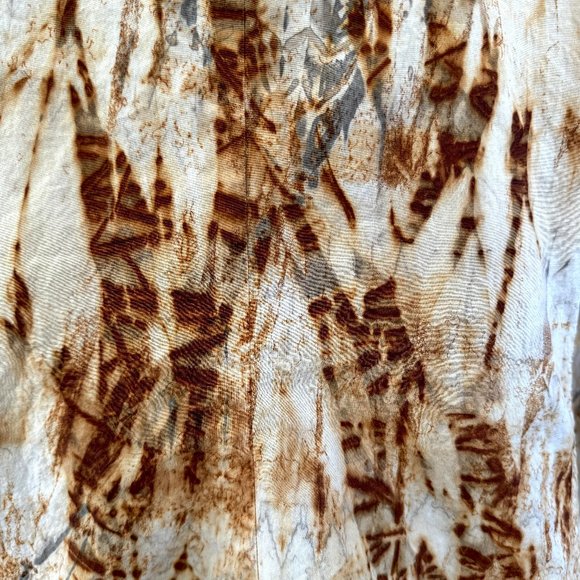 Hand Printed Post-Apocalypse Rusted Button Down - 12 - Picture 7 of 9